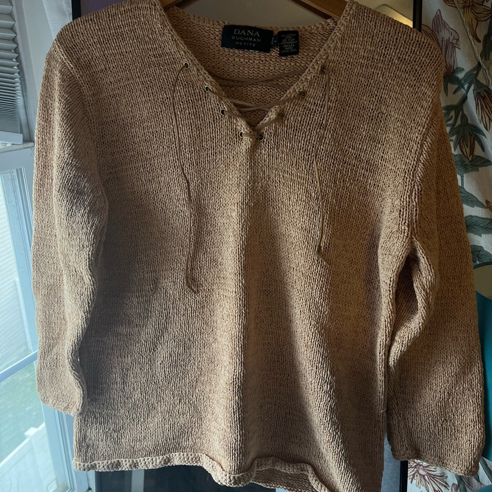 Lace Up Sweater